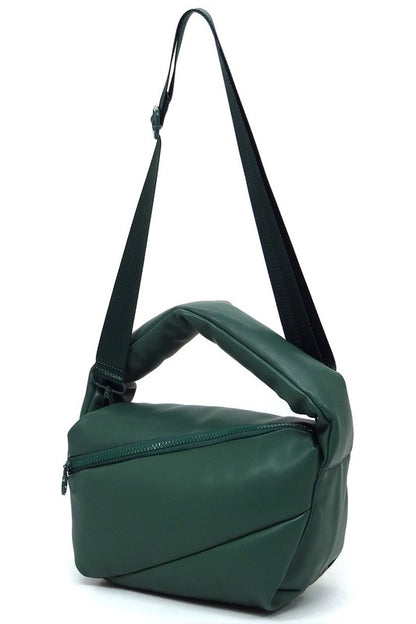 Puffy Tote Crossbody Bag