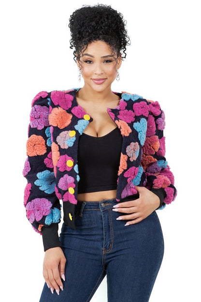 3D Floral Jacket