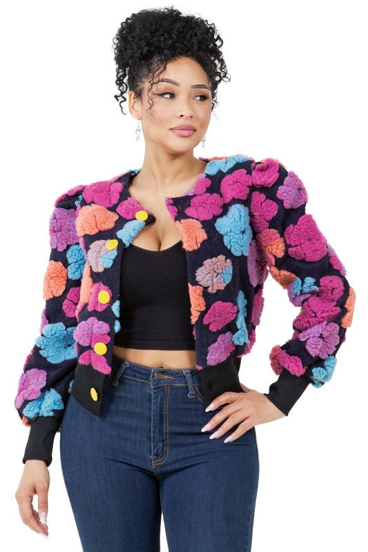 3D Floral Jacket