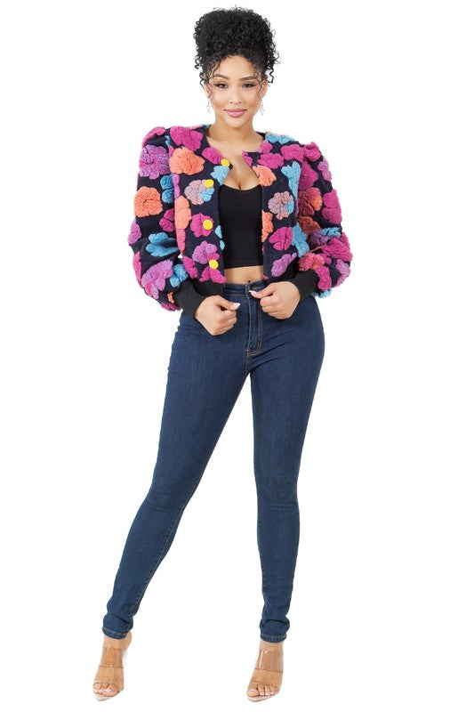 3D Floral Jacket