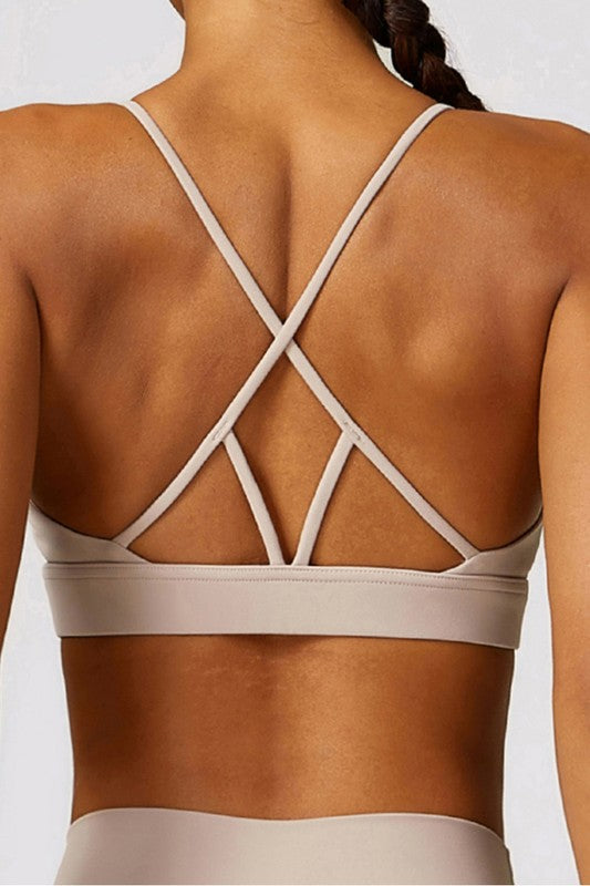 Tight brushed back yoga bras