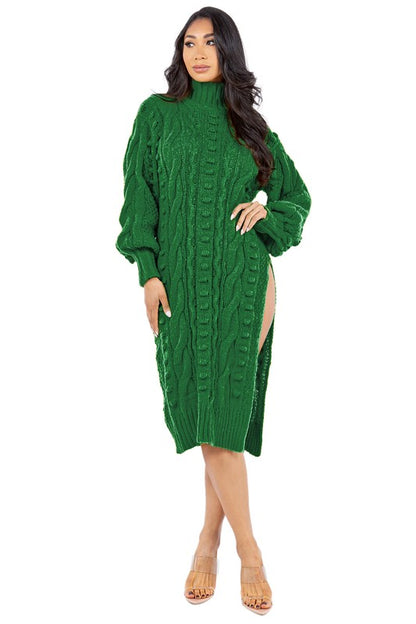 Long Sleeve Sweater Dress