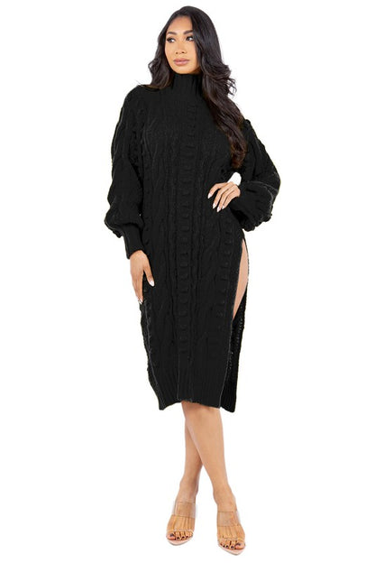 Long Sleeve Sweater Dress