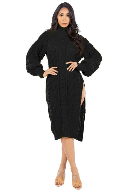 Long Sleeve Sweater Dress