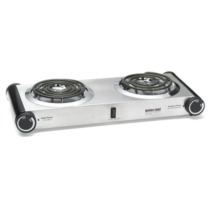 Better Chef Electric Steel Buffet Double Burner