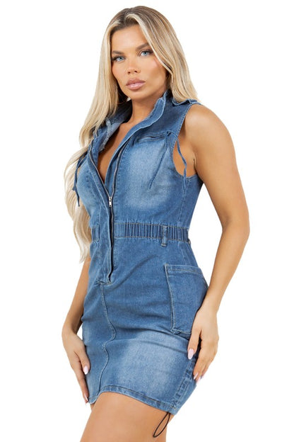 Light Wash Denim Dress