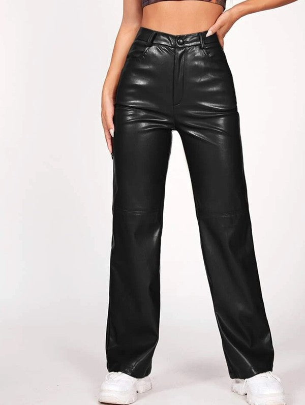 Black Leather Pants