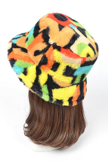 Plushy Faux Fur Bucket Hat