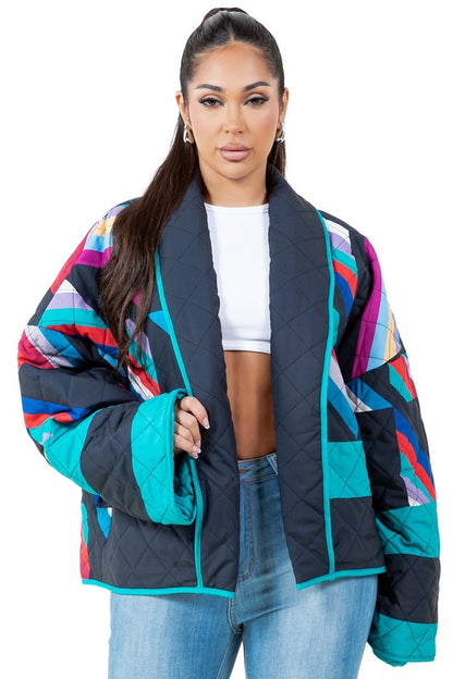 Multi Color Puffer Jacket