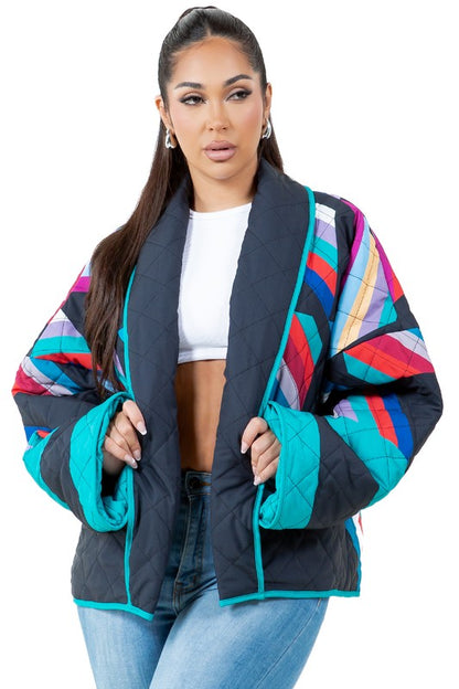 Multi Color Puffer Jacket