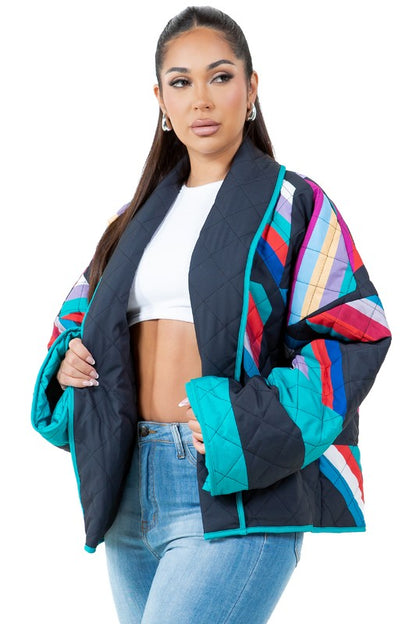 Multi Color Puffer Jacket