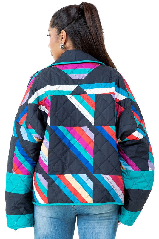 Multi Color Puffer Jacket