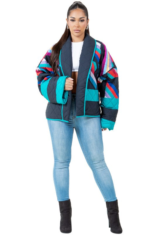 Multi Color Puffer Jacket