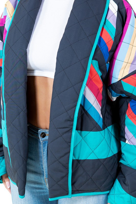 Multi Color Puffer Jacket