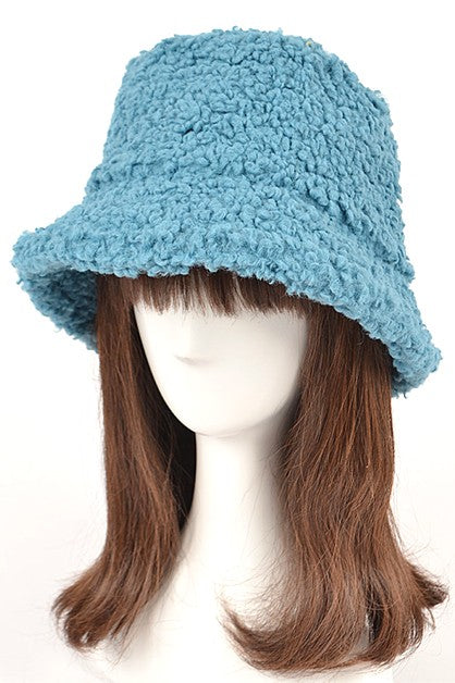 Shearling Faux Fur Bucket Hat