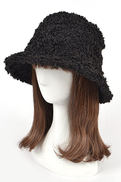 Shearling Faux Fur Bucket Hat