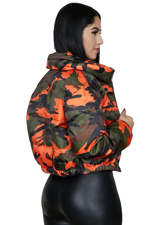 Camo Puffer Jacket