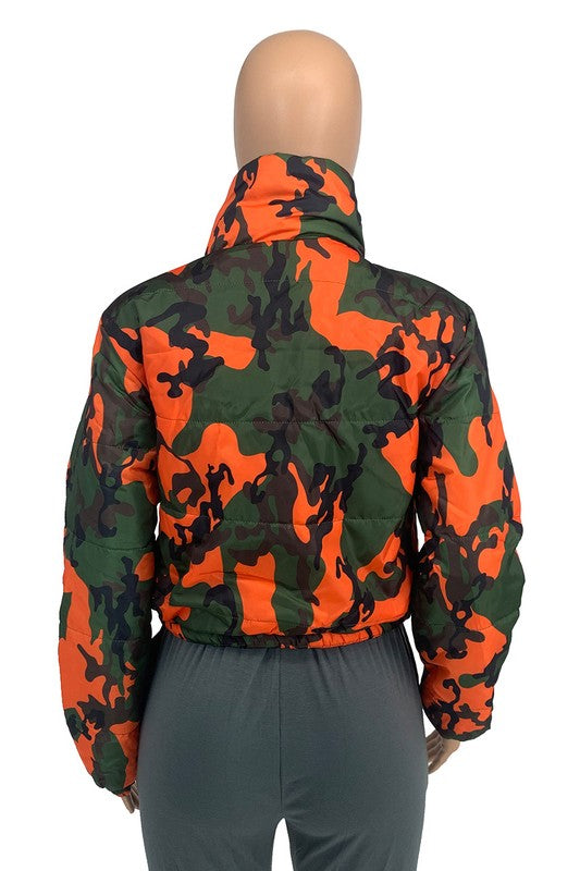 Camo Puffer Jacket