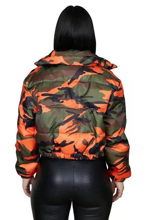 Camo Puffer Jacket