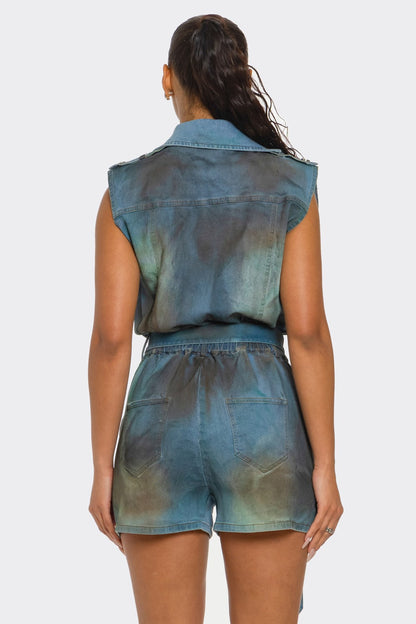 Urban Edge Zipper Utility Romper