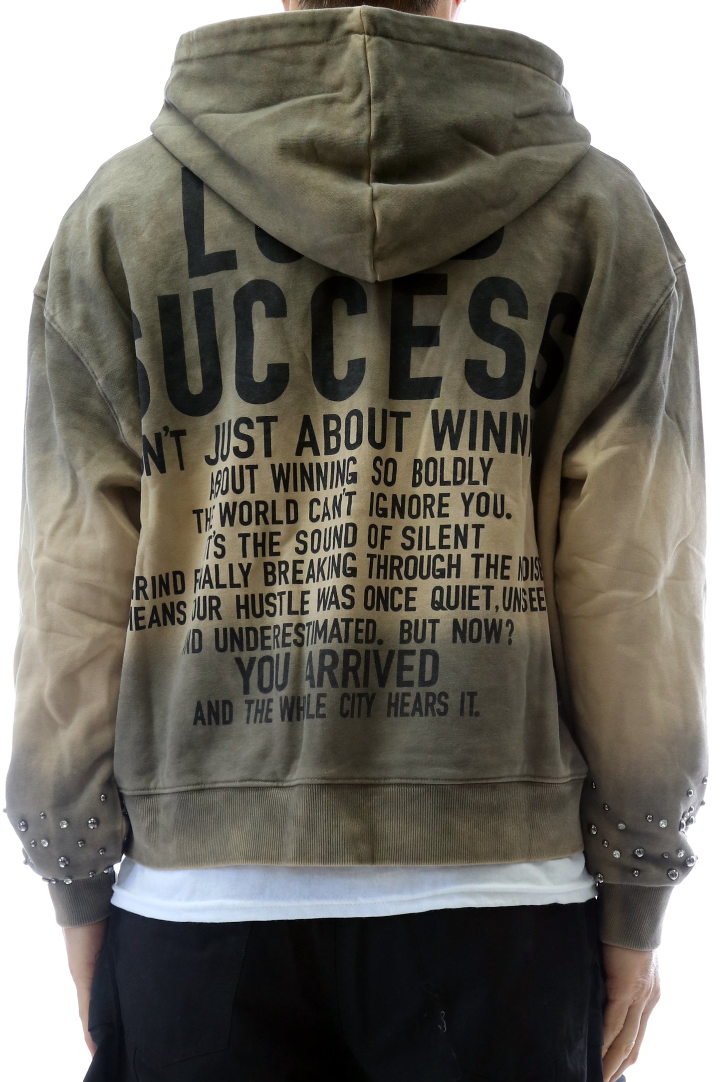 French Terry Long Sleeve Crop Top Full Zip Hoodie