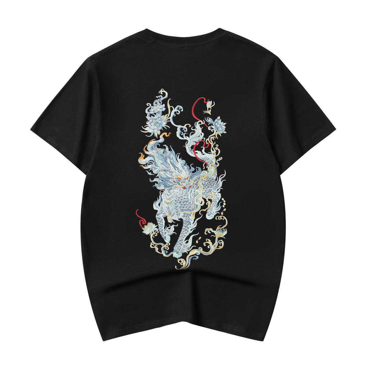 Blue Kirin Embroidered Tee
