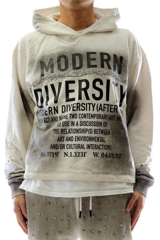 French Terry Long Sleeve Crop Top Pullover Hoodie
