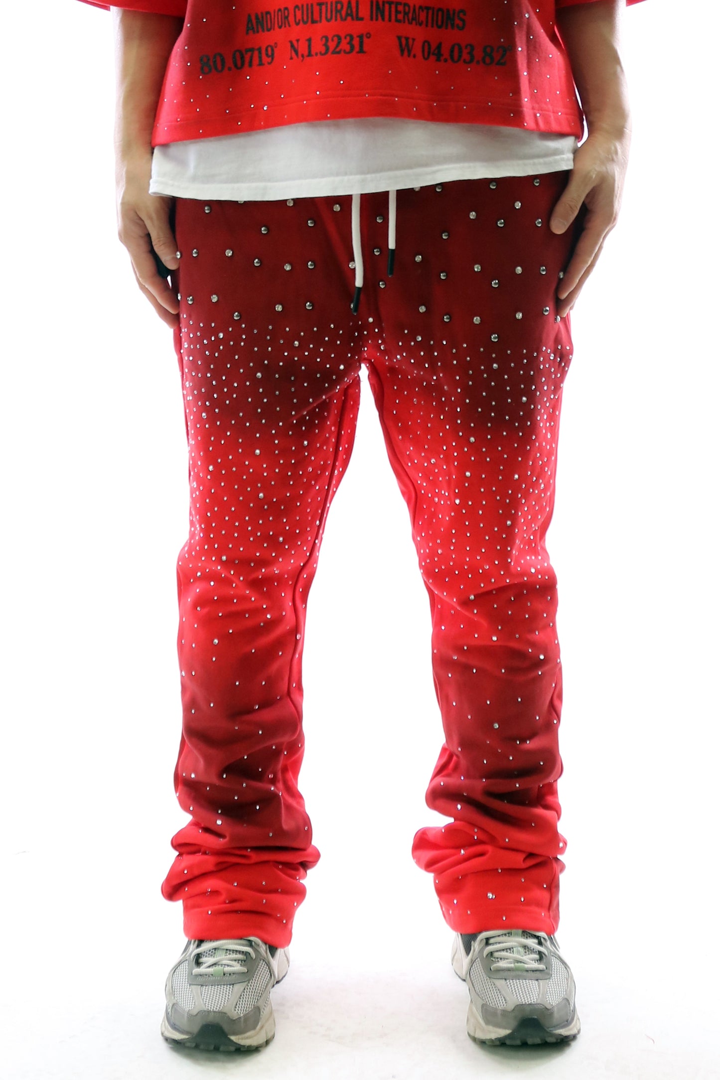 Washed French Terry Stacked Jogger Pants