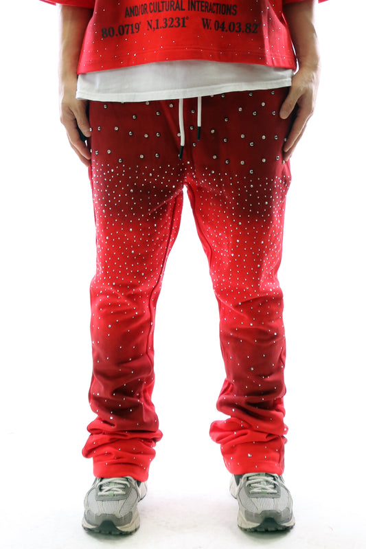 Washed French Terry Stacked Jogger Pants