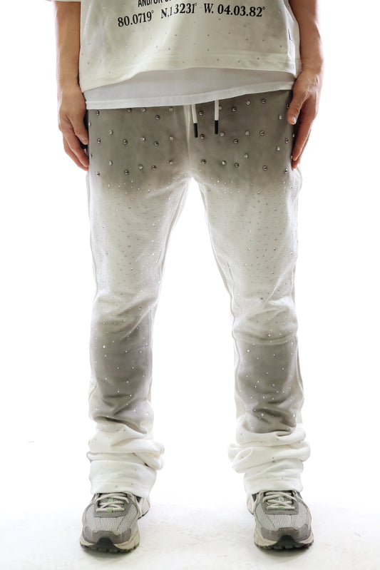 Washed French Terry Stacked Jogger Pants