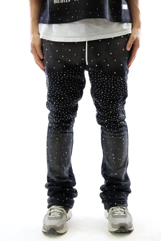 Washed French Terry Stacked Jogger Pants