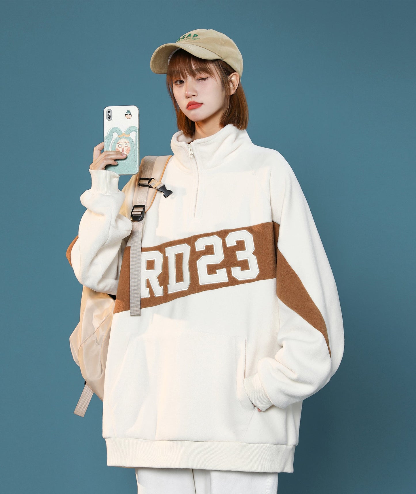 Quarter Zip Up Sweatshirt