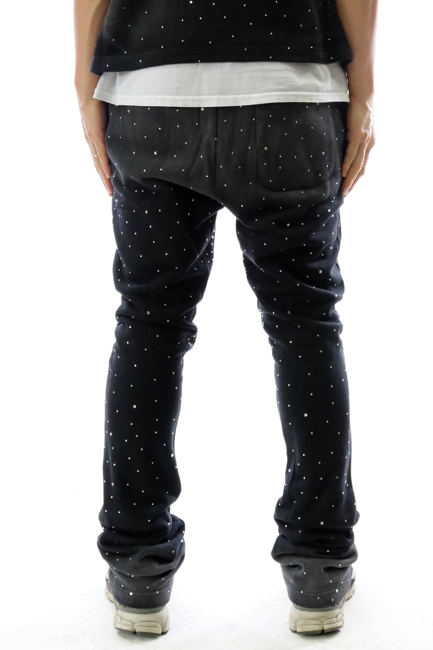 Washed French Terry Stacked Jogger Pants