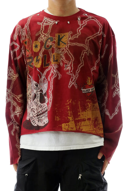 S/N Jersey Long Sleeve Crop Top Tee