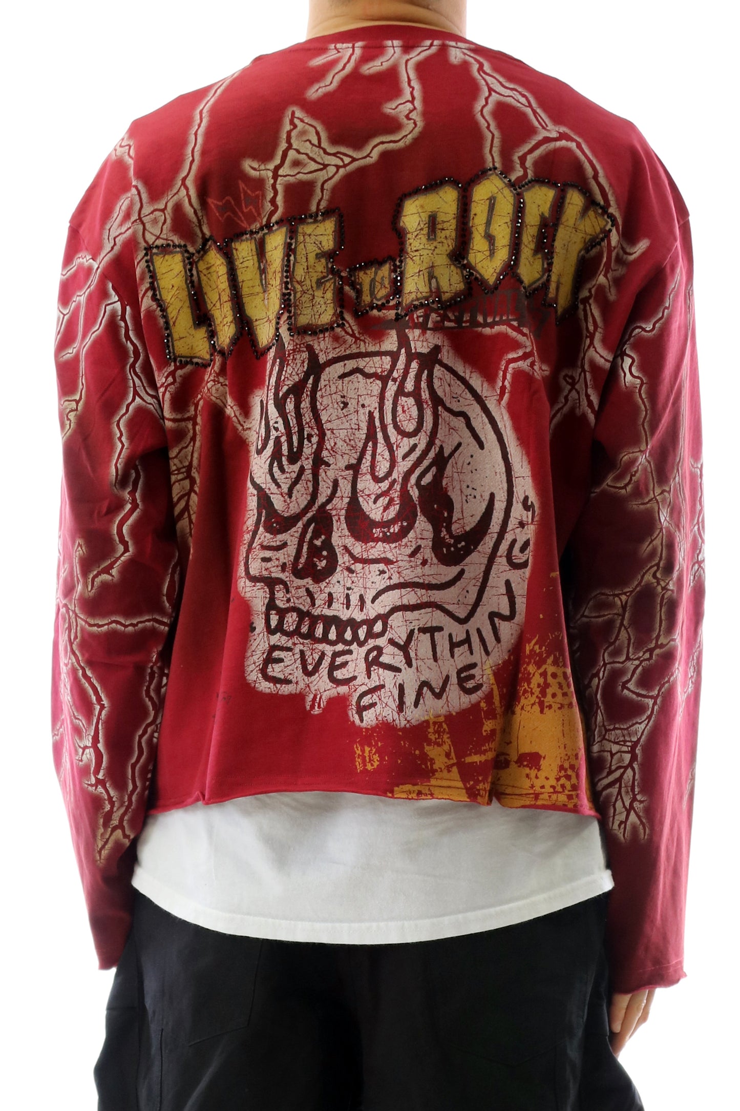 S/N Jersey Long Sleeve Crop Top Tee