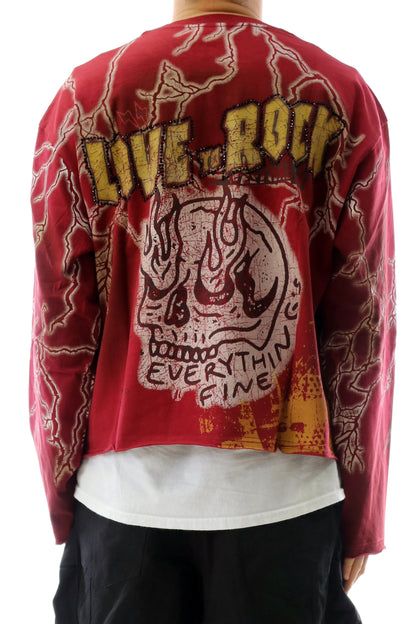 S/N Jersey Long Sleeve Crop Top Tee