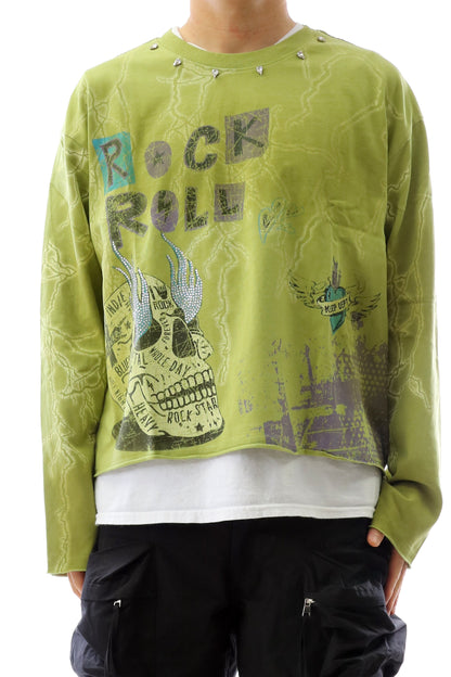 S/N Jersey Long Sleeve Crop Top Tee