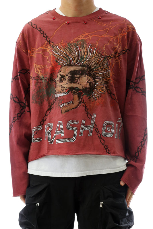 S/N Jersey Long Sleeve Crop Top Tee