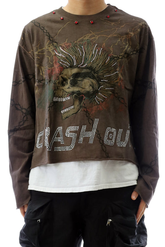 S/N Jersey Long Sleeve Crop Top Tee