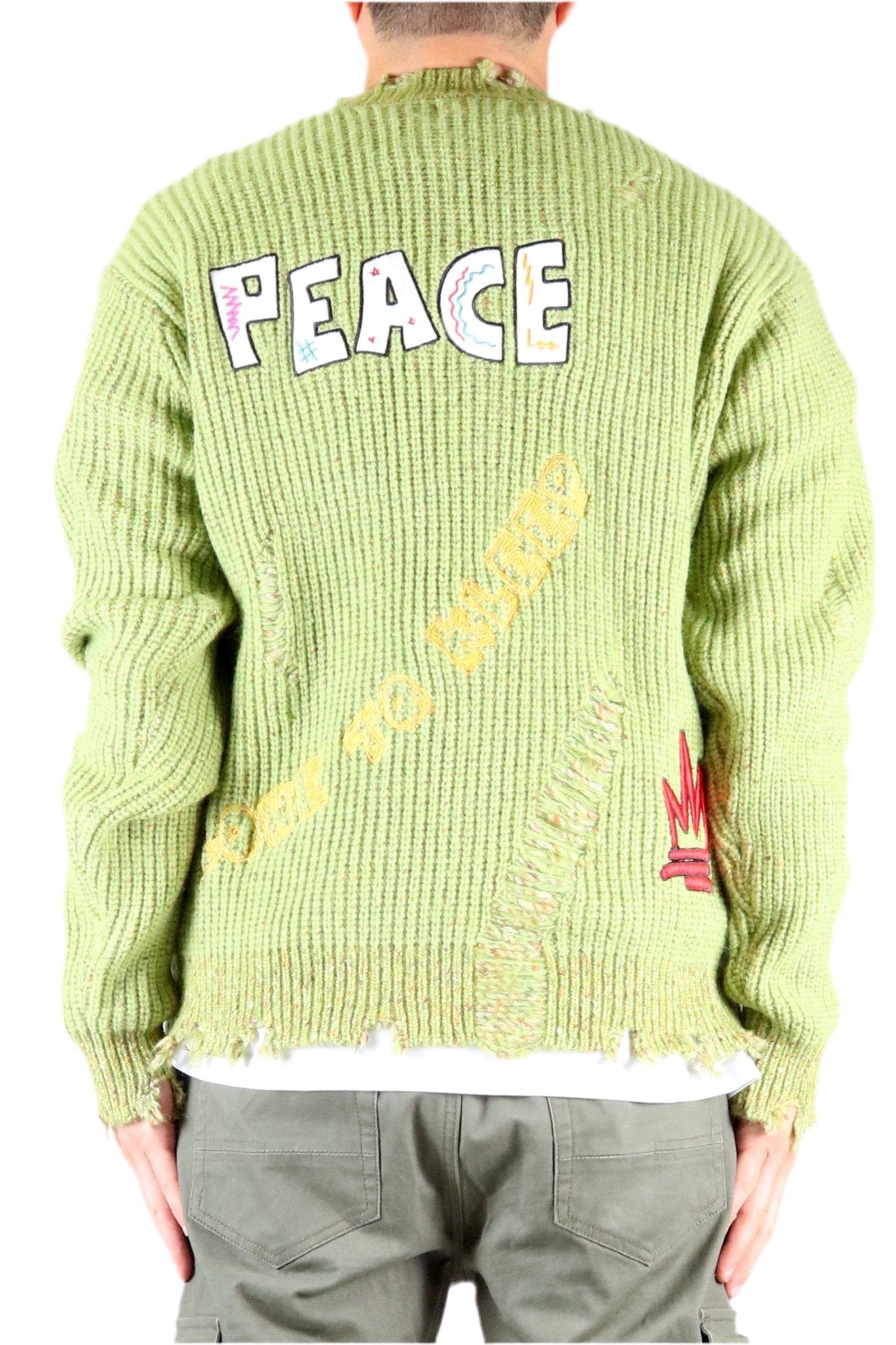 Orion Heavy Gauge Ripped Knit Sweater