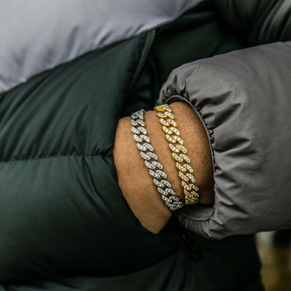 8MM Studded Cuban Bracelet Bundle