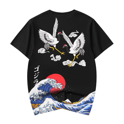Crane and Waves Tee