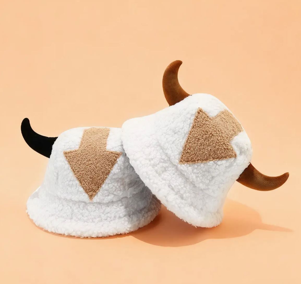 Fleece Horn Ear Bucket Hat