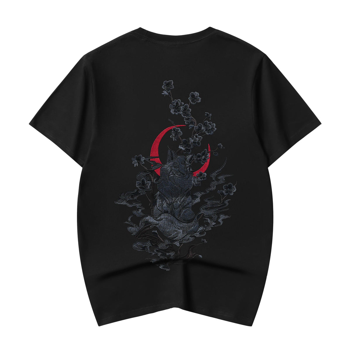 Moon Fox Embroidered Tee
