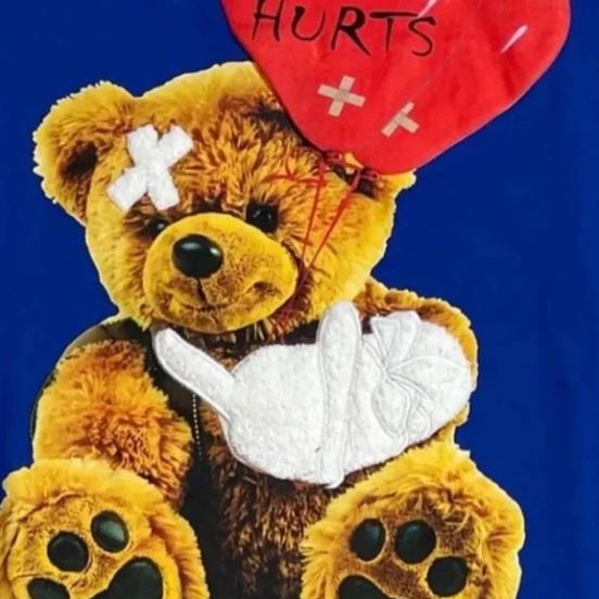 Love Hurts Teddy Bear Tee