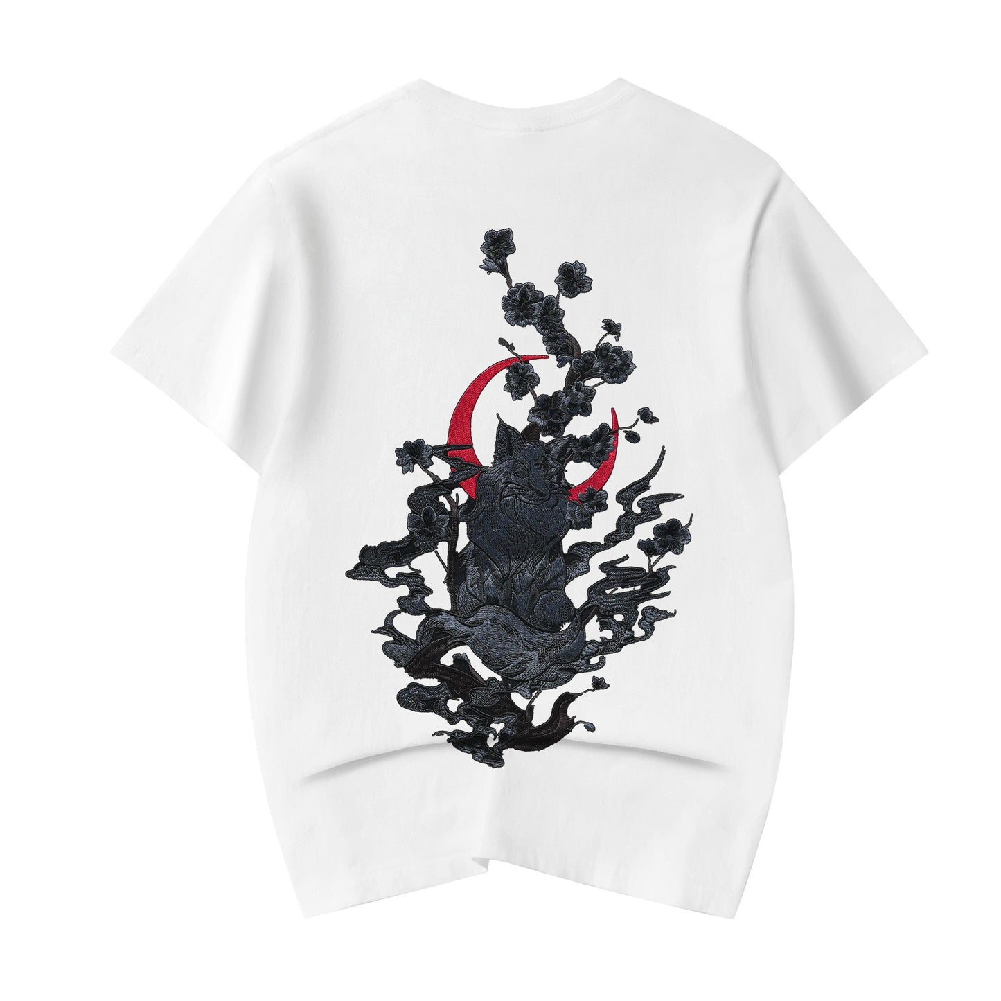 Moon Fox Embroidered Tee