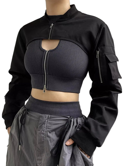 Ultra-Cropped Long Sleeve Top