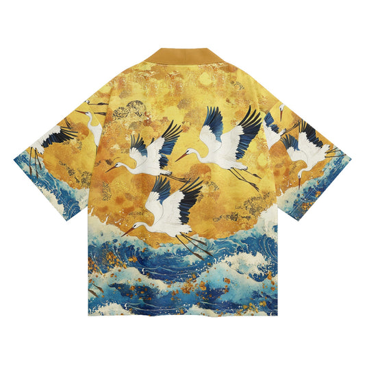 Golden Cranes Kimono