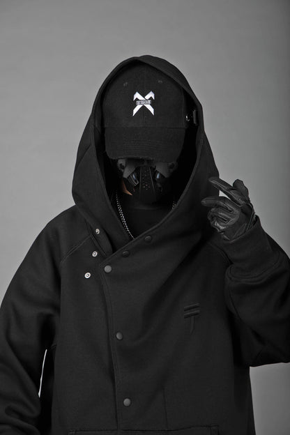 Layered Hoodie | Black