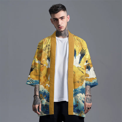 Golden Cranes Kimono